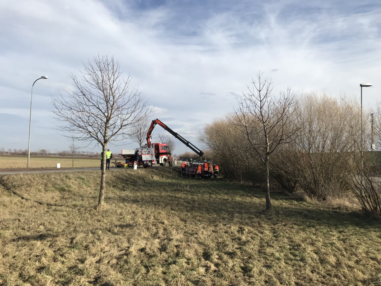 Verkehrsunfall beim Karl-Figl-Kreisverkehr