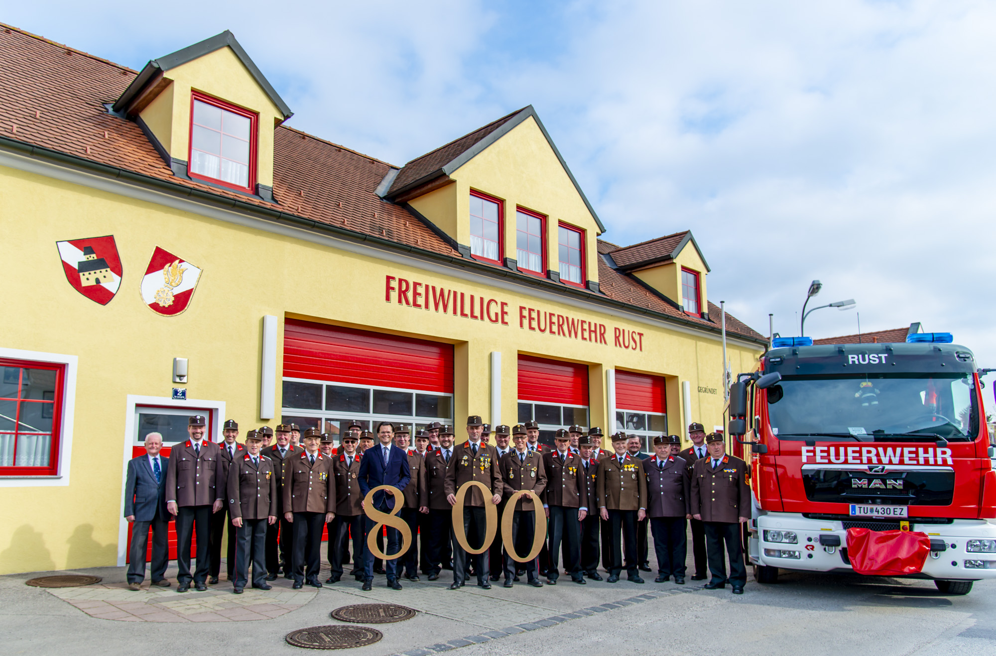 Fotoshooting anlässlich 800 Jahre Rust